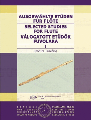 Book cover for Ausgewählte Etüden für Flöte I