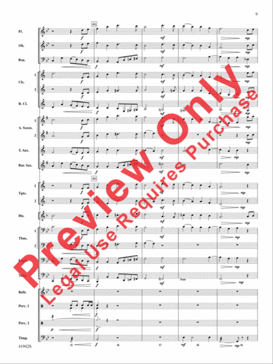 In My Garden Concert Band scores gallery preview page 10