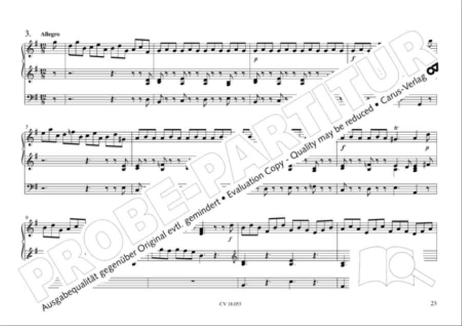 Das Husumer Orgelbuch von 1758 Organ Solo scores gallery preview page 24