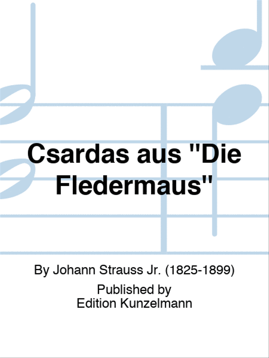 Csárdás from 'Die Fledermaus' Part scores gallery preview page 1