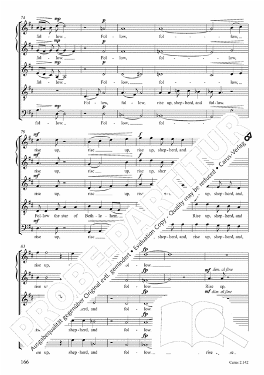 Christmas Carols of the World. Choral collection 4-Part scores gallery preview page 136