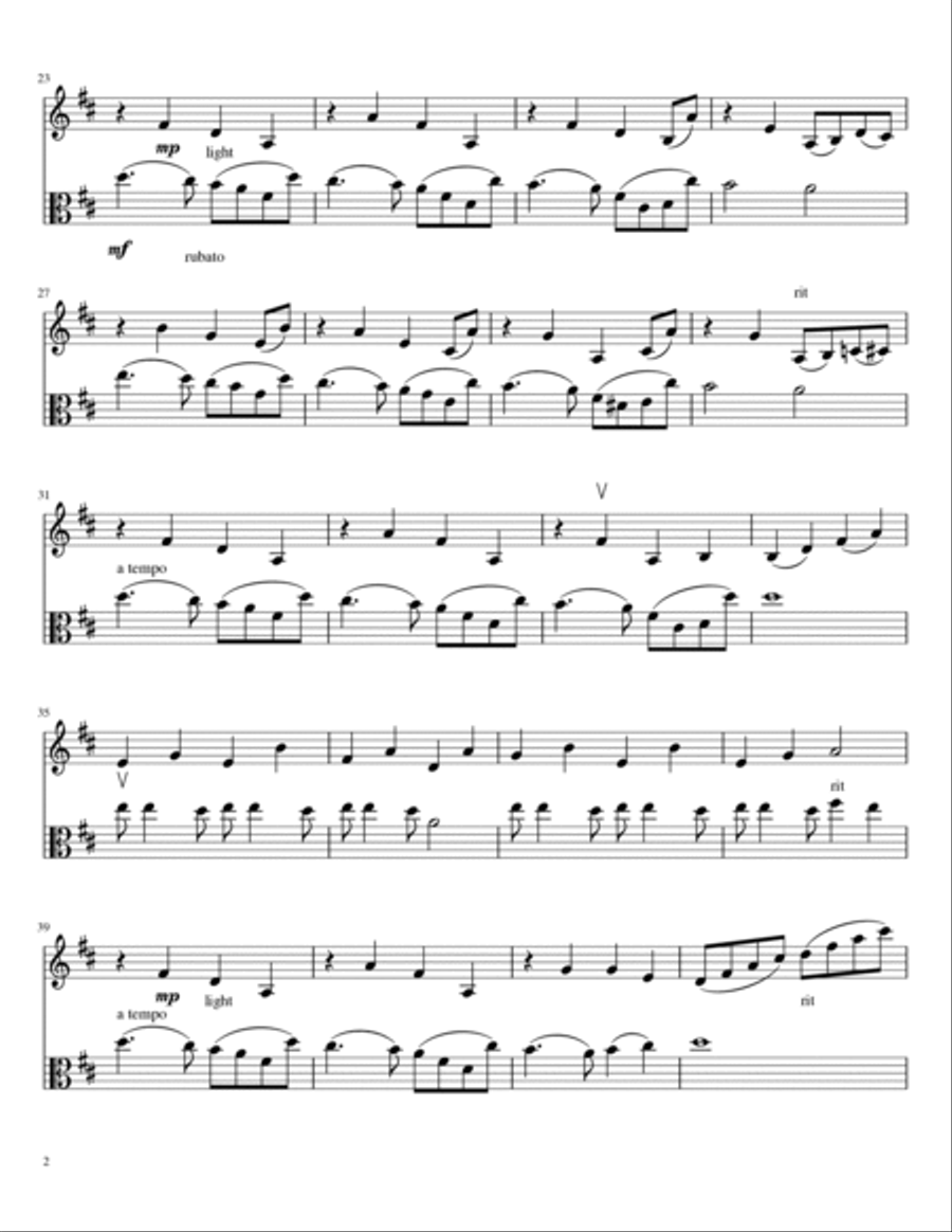 La Vie En Rose La Vie En Rose String Duet scores gallery preview page 2