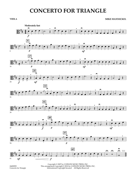 Concerto For Triangle - Viola