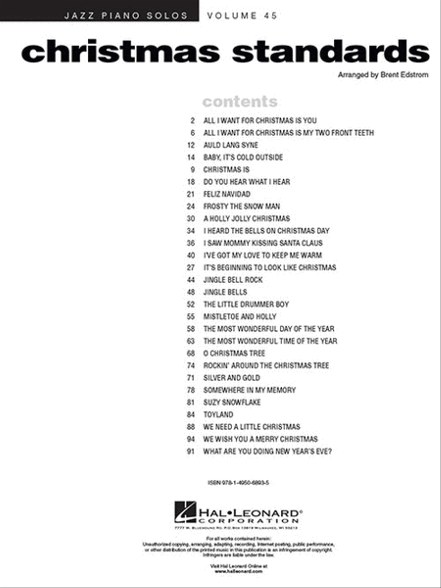 Christmas Standards Piano Solo scores gallery preview page 2