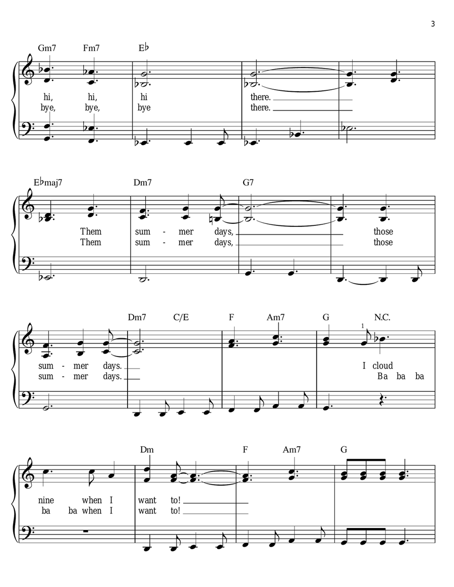Hot Fun In The Summertime Voice scores gallery preview page 3