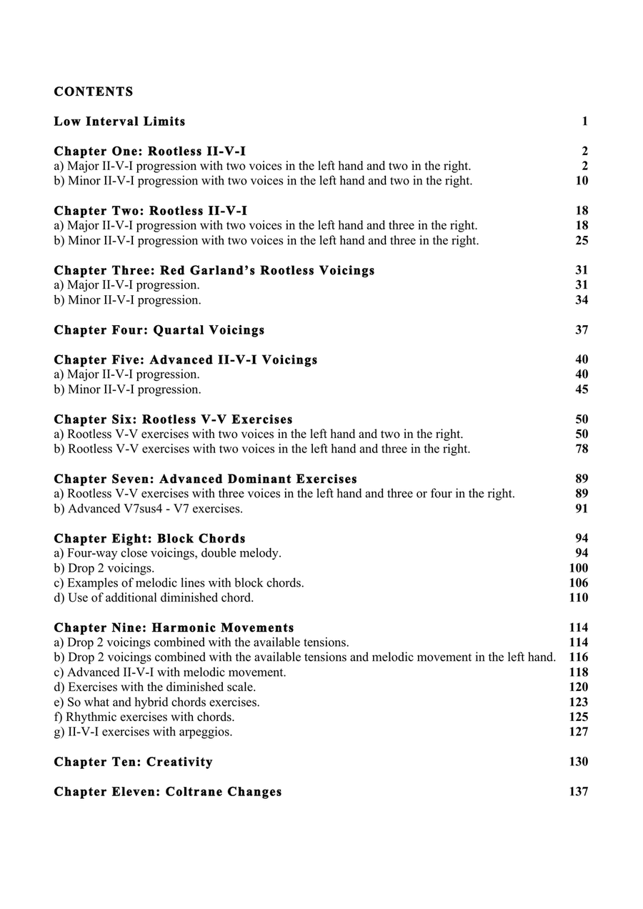 Advanced Harmonic Exercises for Jazz Piano Piano Method scores gallery preview page 4
