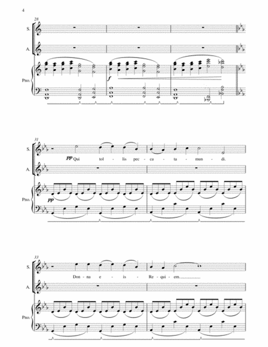 Pie Jesu- SSA and Piano image number null