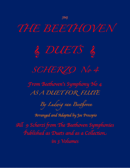 The Beethoven Duets For Flute Volume 2 Scherzi 4, 5 and 6 image number null