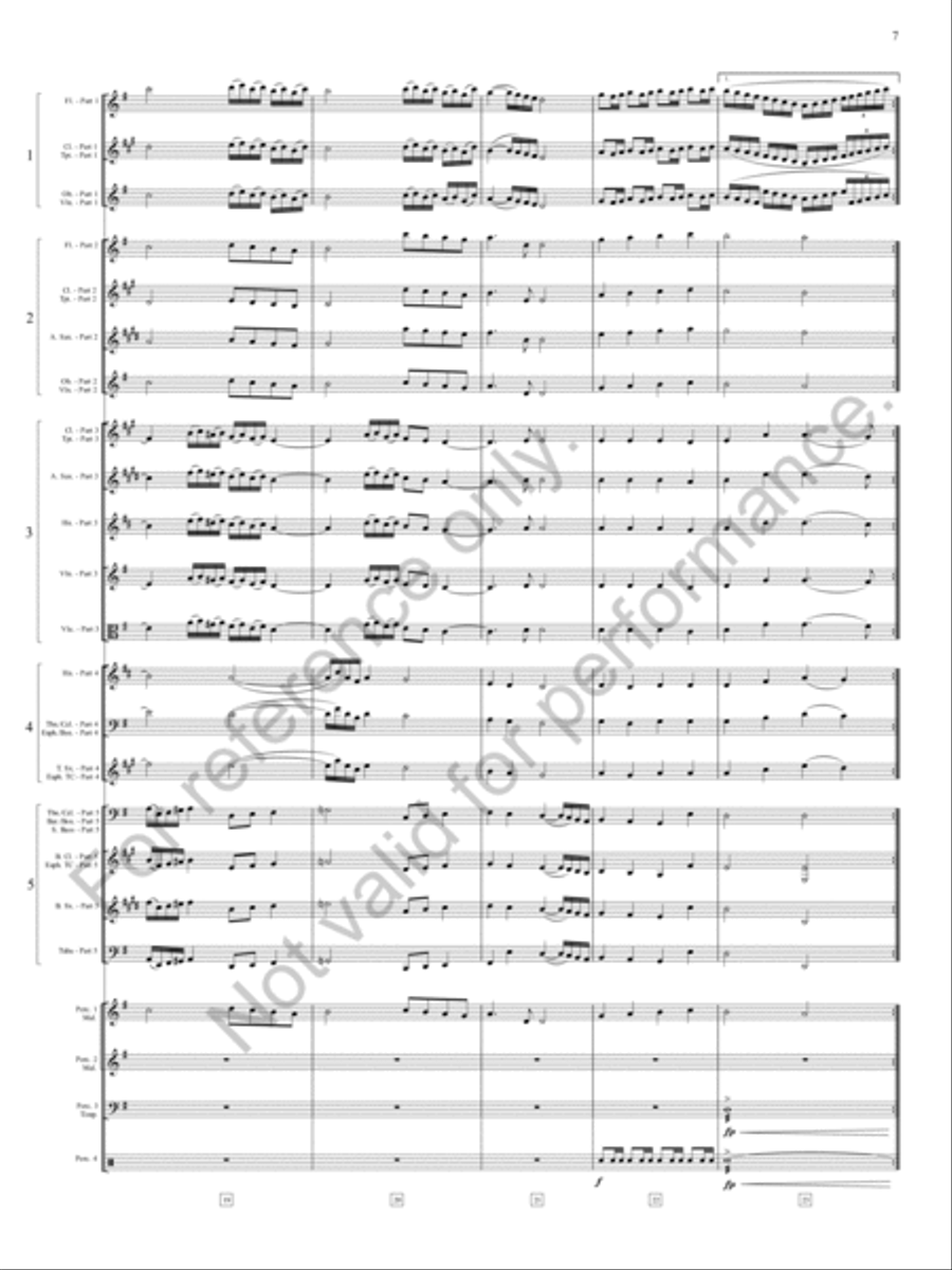 Finale From A Rhapsody On Christmas Carols Concert Band scores gallery preview page 8