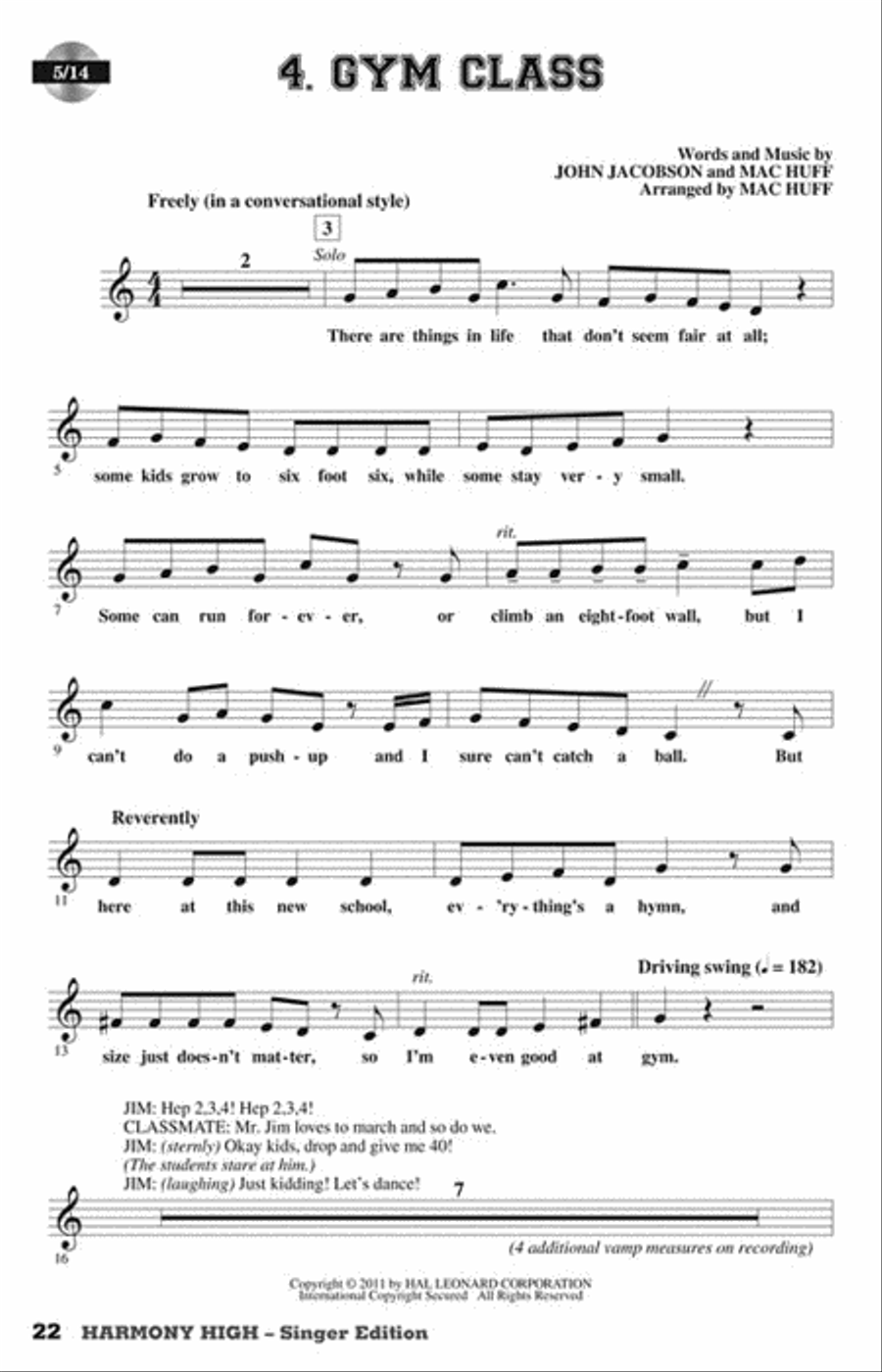 Harmony High Harmony High Choir scores gallery preview page 4
