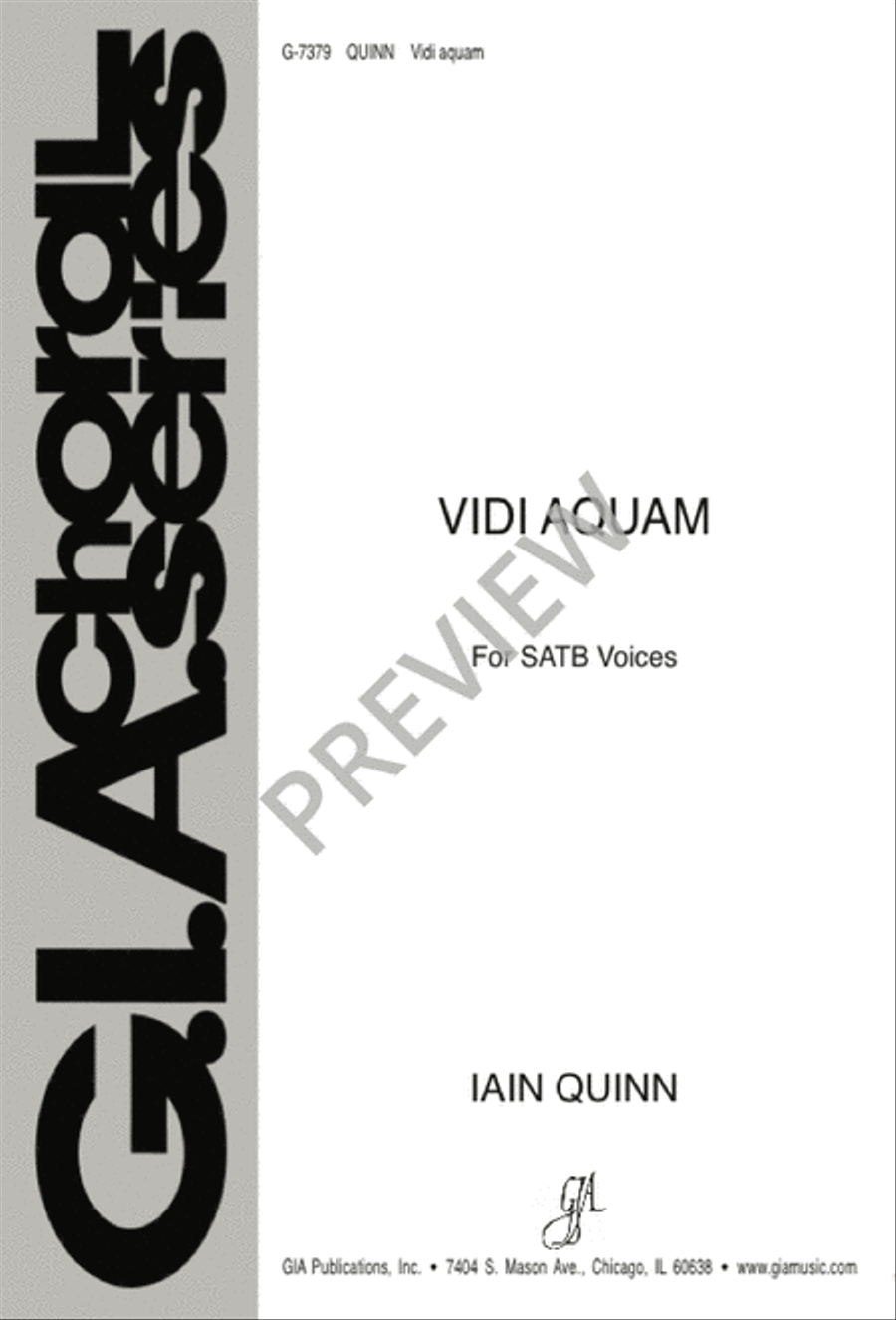 Vidi aquam 4-Part scores gallery preview page 1