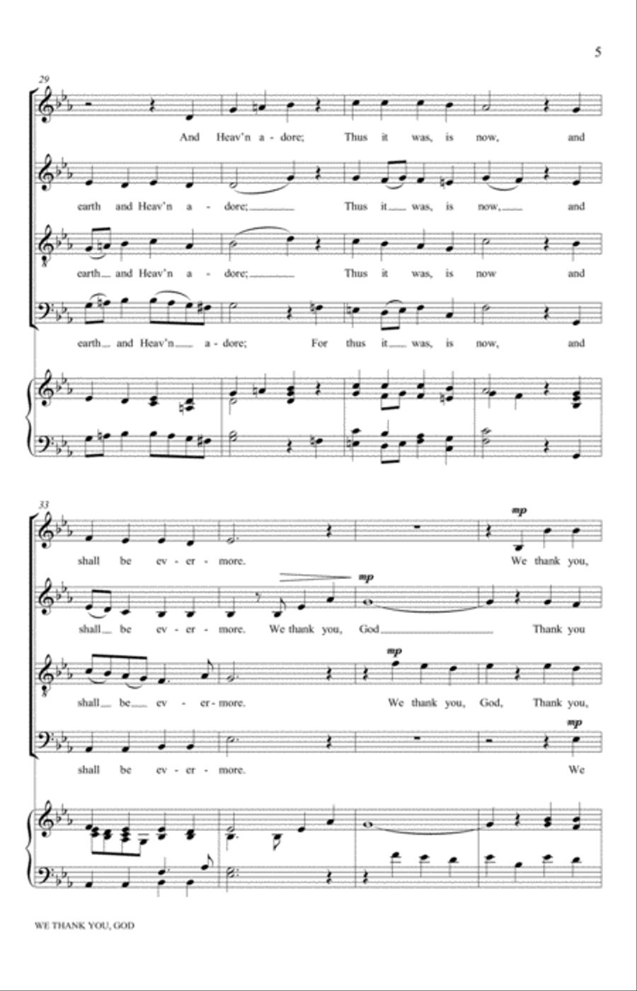 We Thank You, God 4-Part scores gallery preview page 5