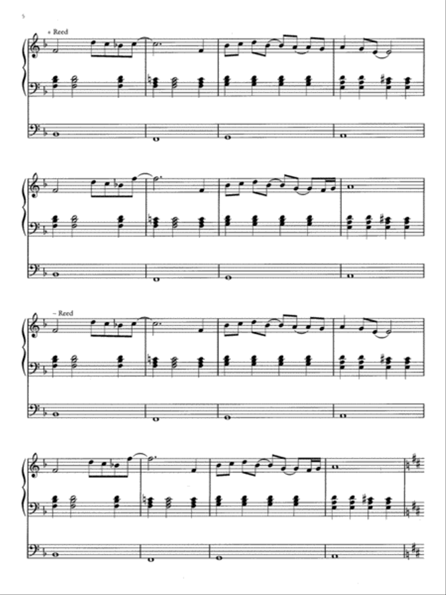 Trumpet Procession Organ Solo scores gallery preview page 6