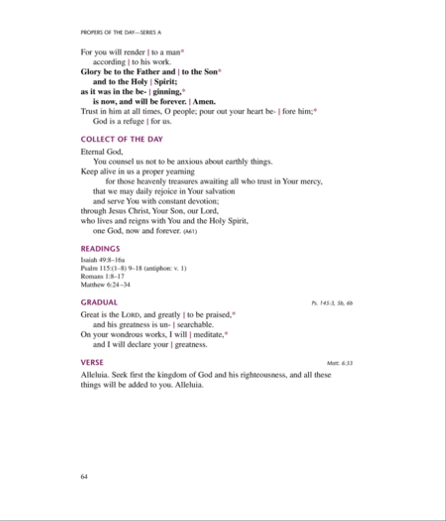 Lutheran Service Book: Propers of the Day Choir scores gallery preview page 10