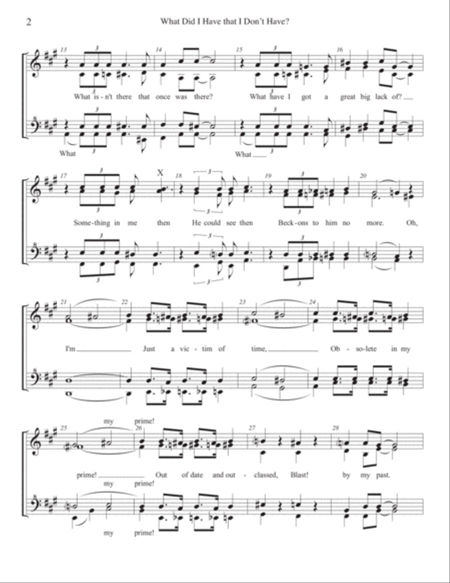 What Did I Have That I Don't Have SSAA scores gallery preview page 2
