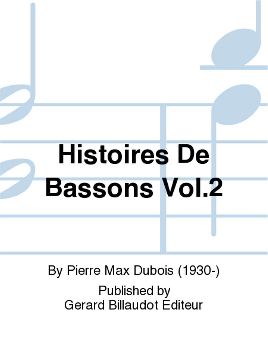 Histoires De Bassons Vol. 2 Bassoon scores gallery preview page 1