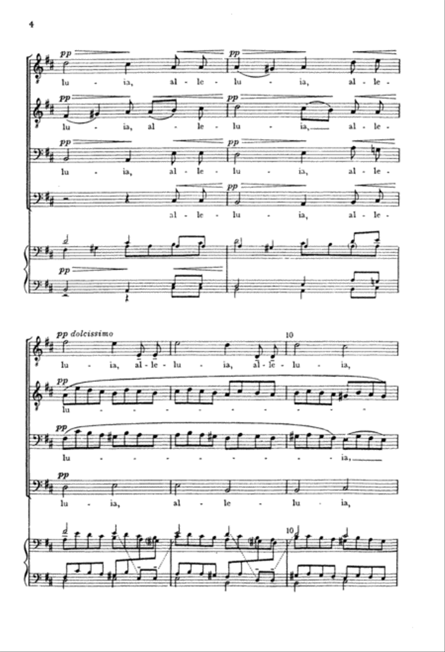 Alleluia Alleluia TTBB scores gallery preview page 3