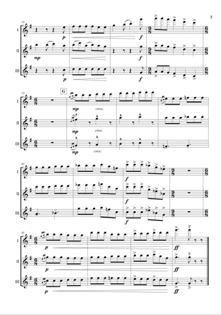 Cúnla Flute Trio scores gallery preview page 5