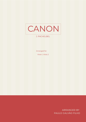 Book cover for CANON IN D - VIOLA DUO