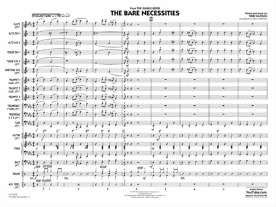 The Bare Necessities (from The Jungle Book) Jazz Ensemble scores gallery preview page 2