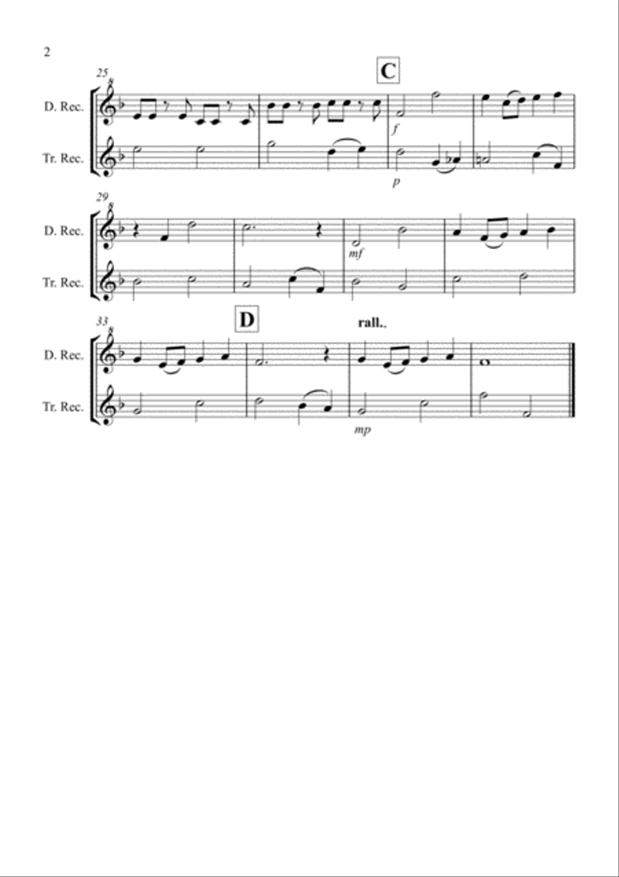 Over The Rainbow (from The Wizard Of Oz) Recorder scores gallery preview page 2