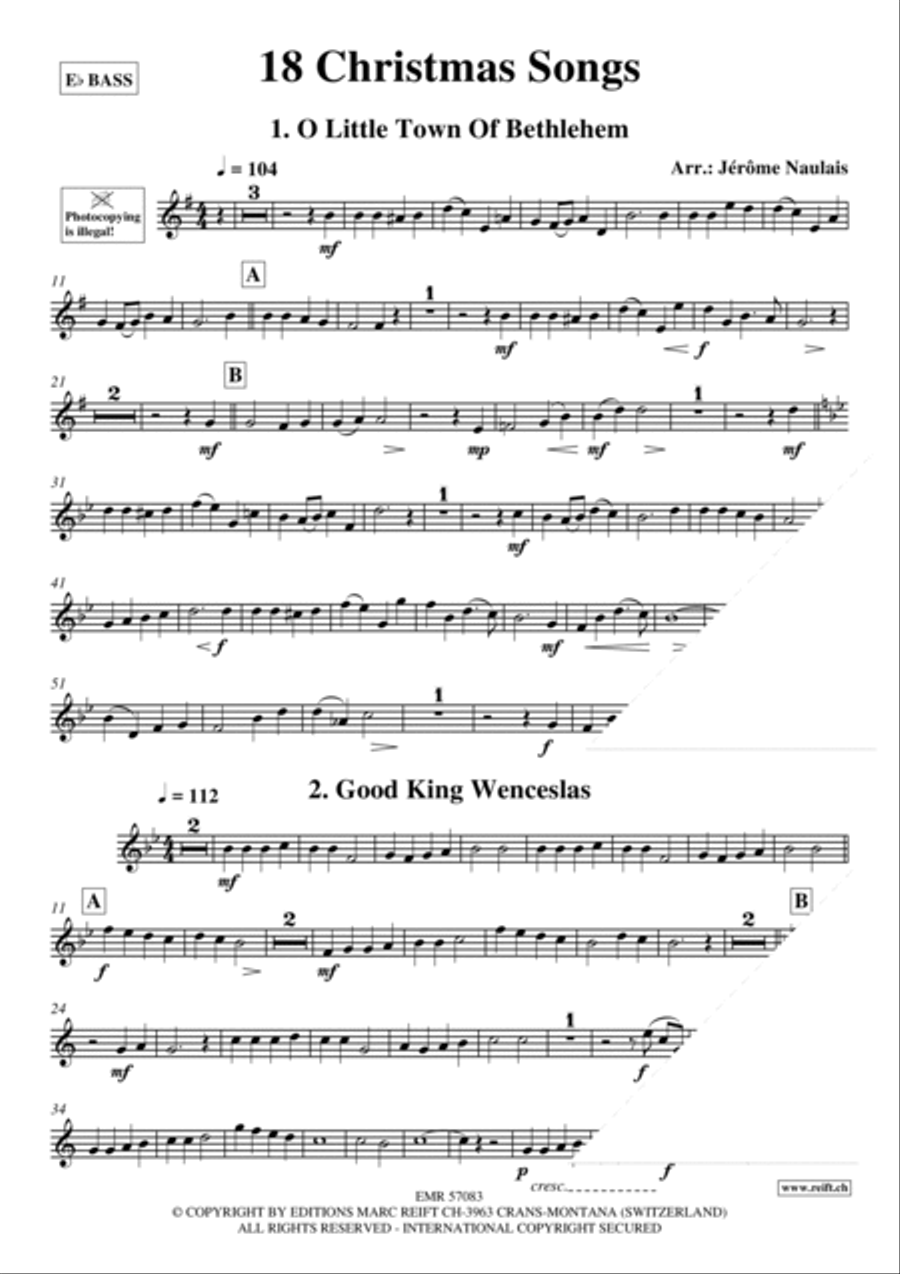 18 Christmas Songs Organ scores gallery preview page 3