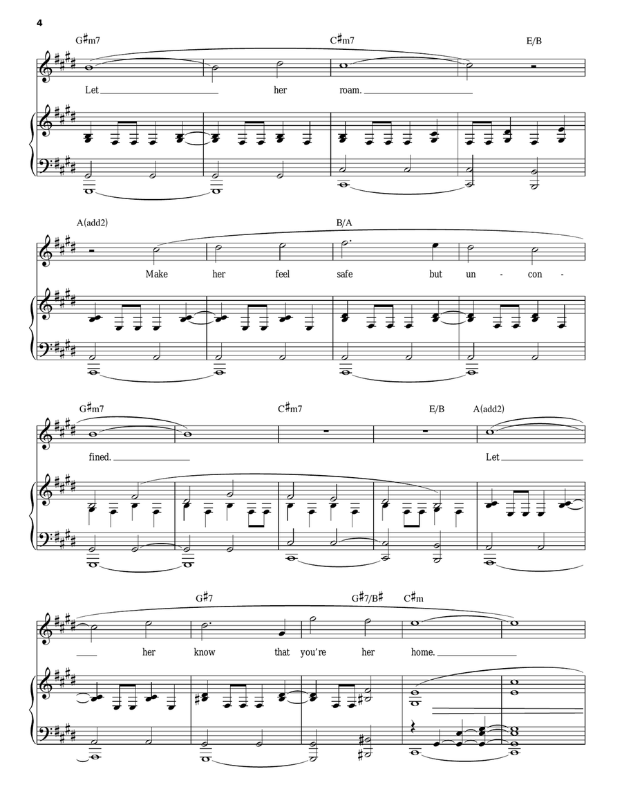 She Piano, Vocal scores gallery preview page 4