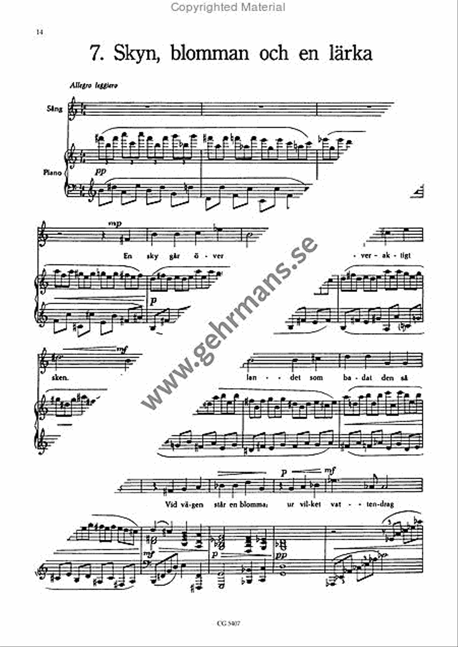 Nio sanger Voice Solo scores gallery preview page 5
