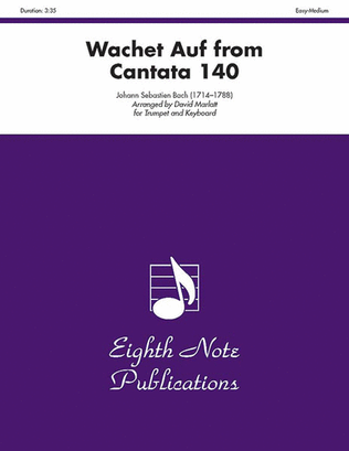 Book cover for Wachet Auf (from Cantata 140)