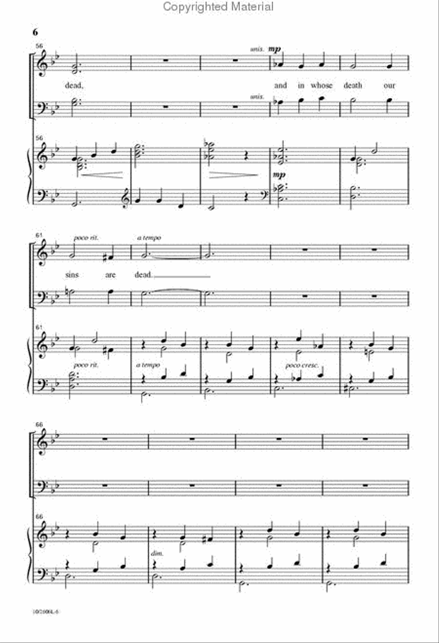 So Said the Lord That Night 4-Part scores gallery preview page 6