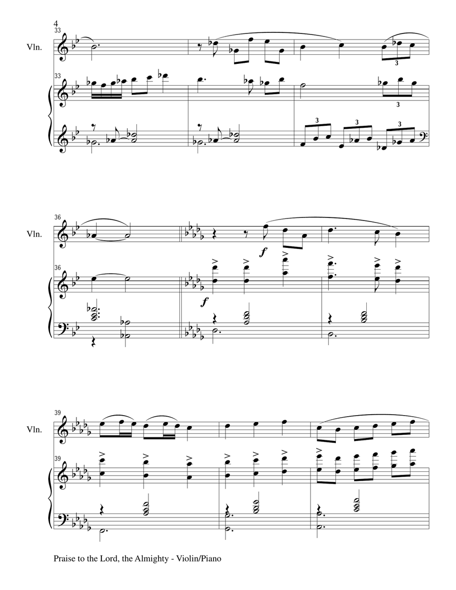 12 MAJESTIC HYMNS for Violin & Piano (Score & Parts included) Violin Solo scores gallery preview page 5