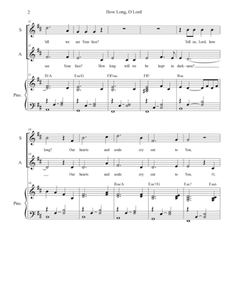 How Long, O Lord (2-part choir - (SA) image number null