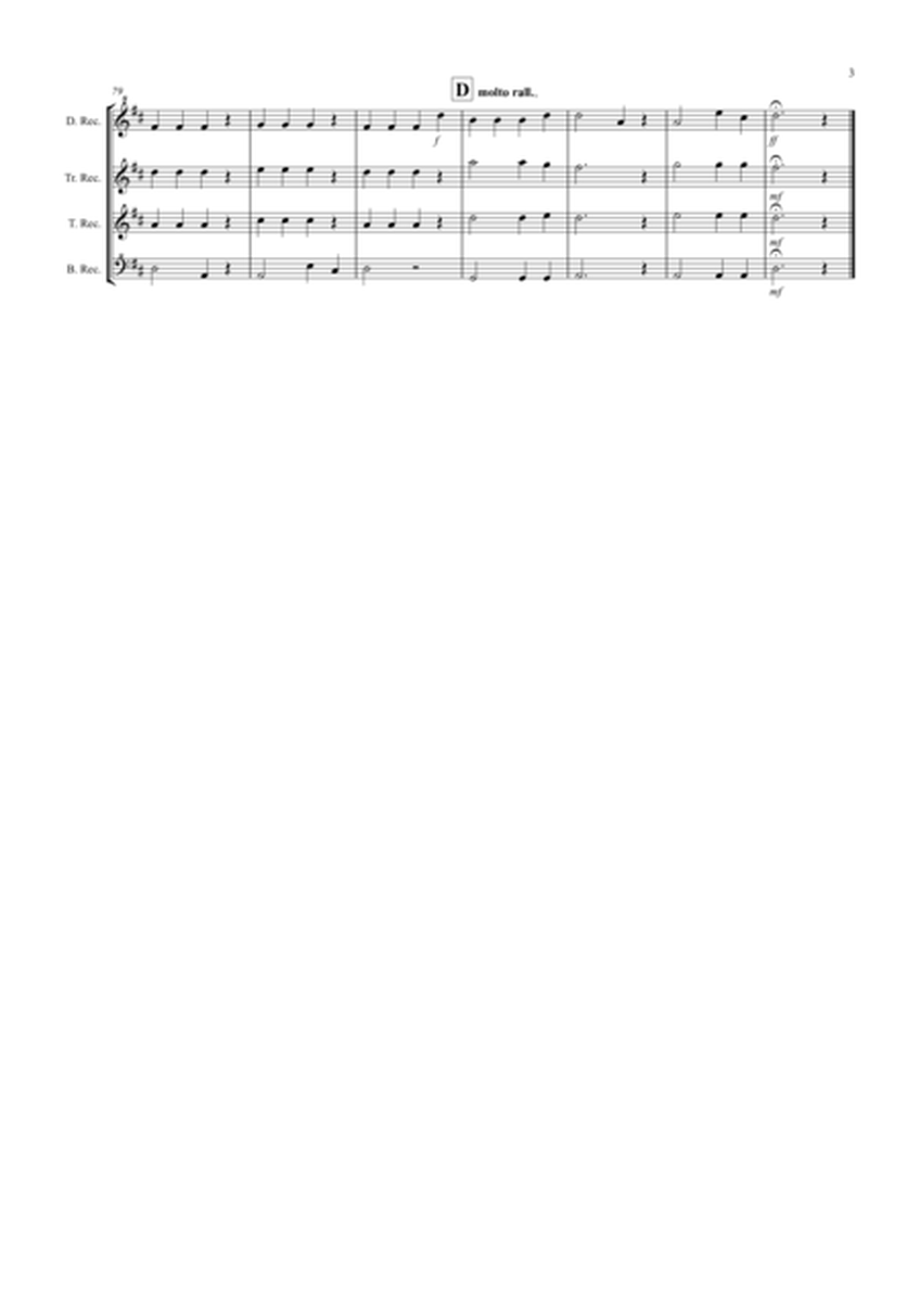 The Trout (4th Movement) for Recorder Quartet image number null