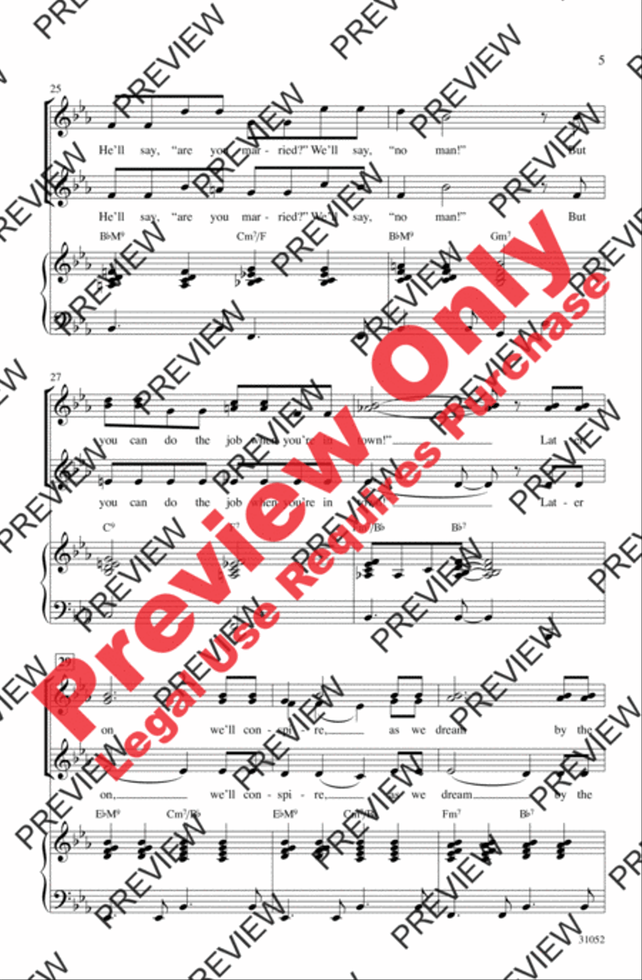 Christmas Pops Trio (A Medley) Women's Choir scores gallery preview page 5