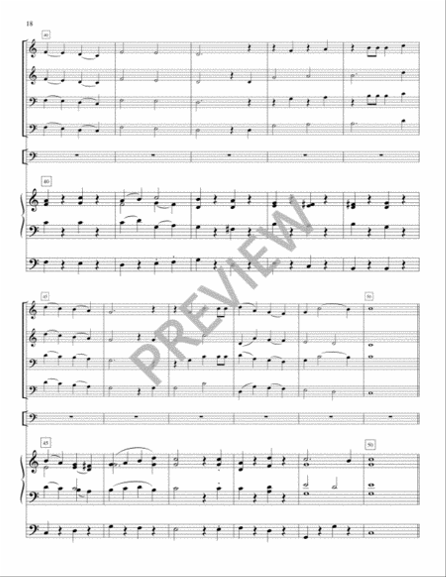 Festival Hymns for Organ, Brass and Timpani - Volume 8, General Trombone scores gallery preview page 20