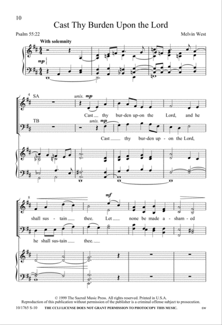 For The Service 4-Part scores gallery preview page 10