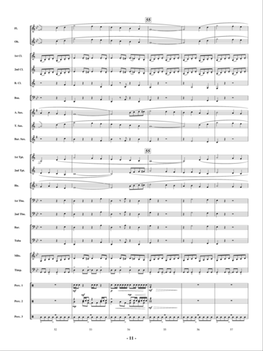 Repercussions Repercussions Concert Band scores gallery preview page 10