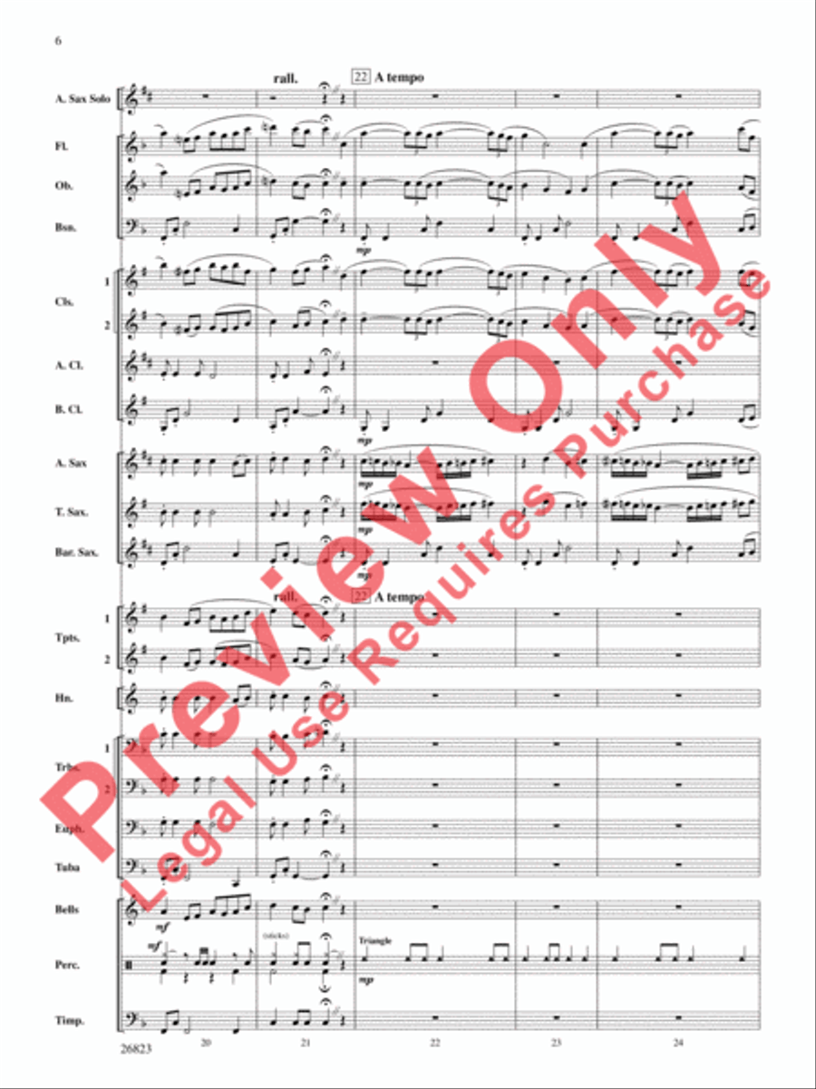 Bella Beach Concert Band scores gallery preview page 7