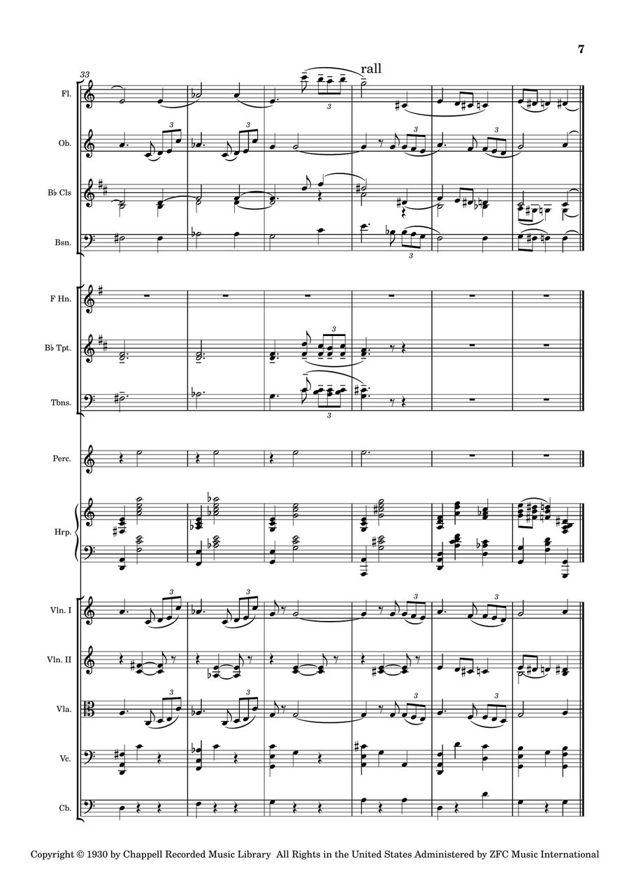 By The Sleepy Lagoon Full Orchestra scores gallery preview page 6