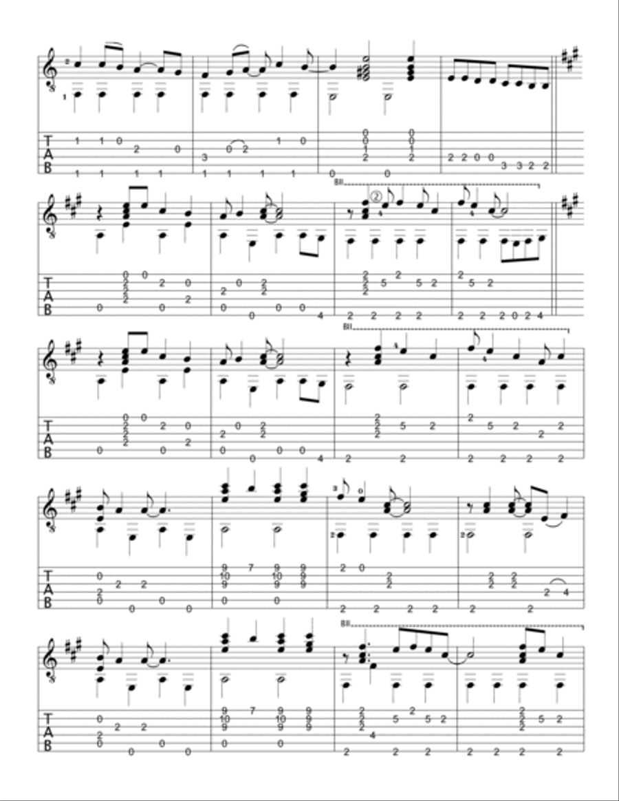 Runaway Electric Guitar scores gallery preview page 2