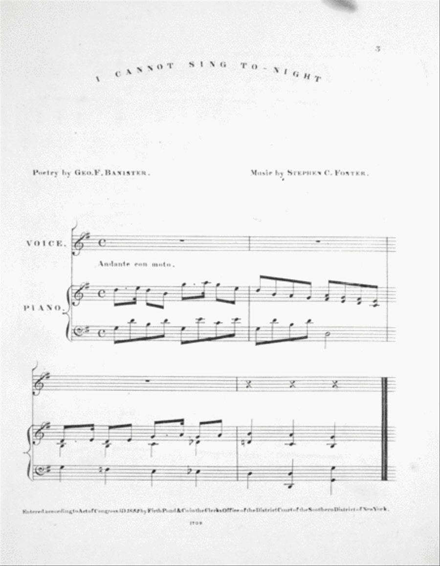 I Cannot Sing To Night Voice scores gallery preview page 2
