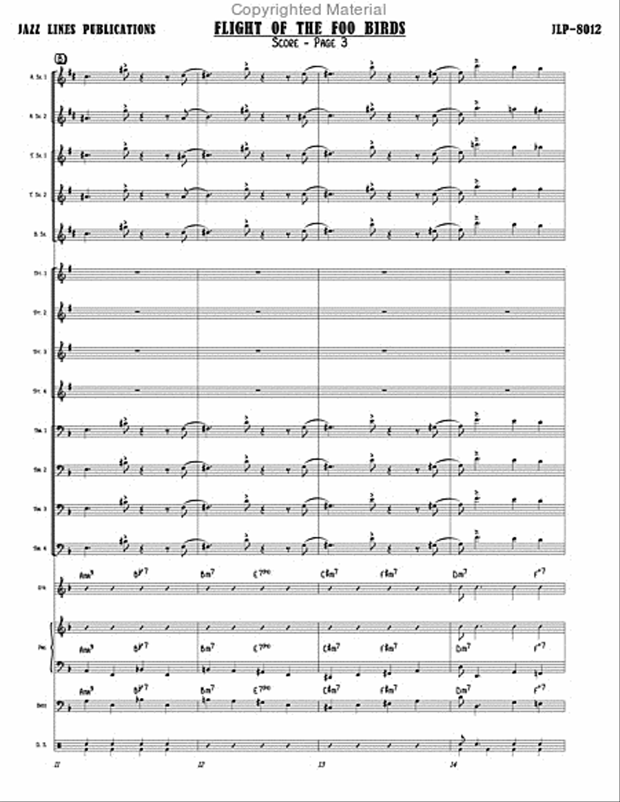 Flight Of The Foo Birds Flight Of The Foo Birds Big Band scores gallery preview page 5