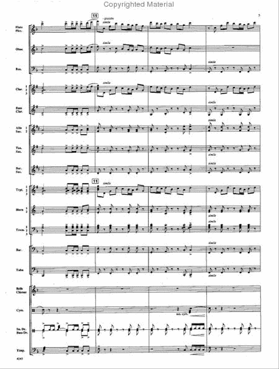Encomium Encomium Concert Band scores gallery preview page 4