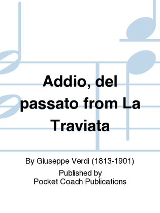 Book cover for Addio, del passato from La Traviata