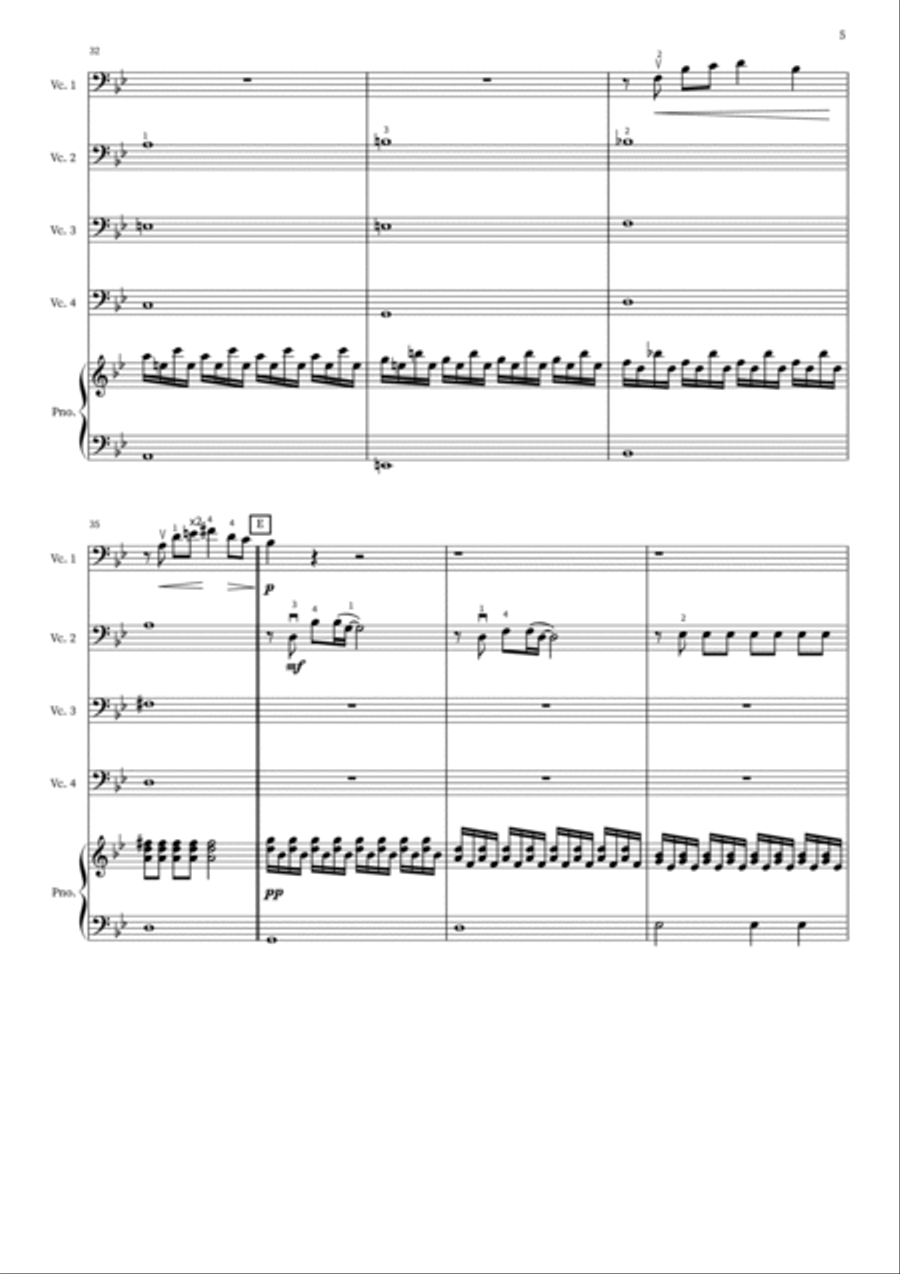 Somewhere Only We Know Piano Solo scores gallery preview page 5