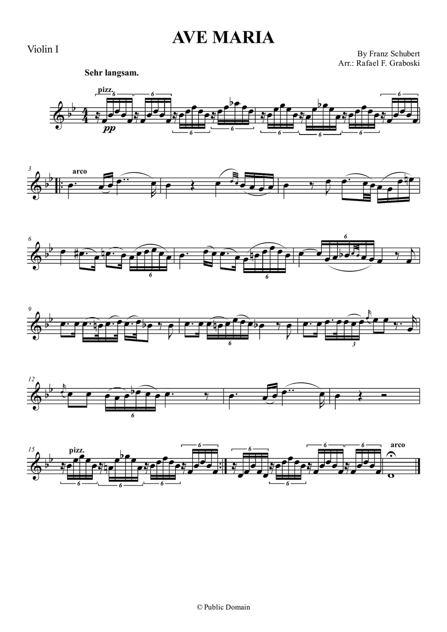 Ave Maria String Orchestra scores gallery preview page 4