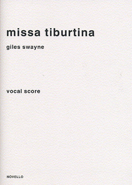 Missa Tiburtina (Vocal Score)