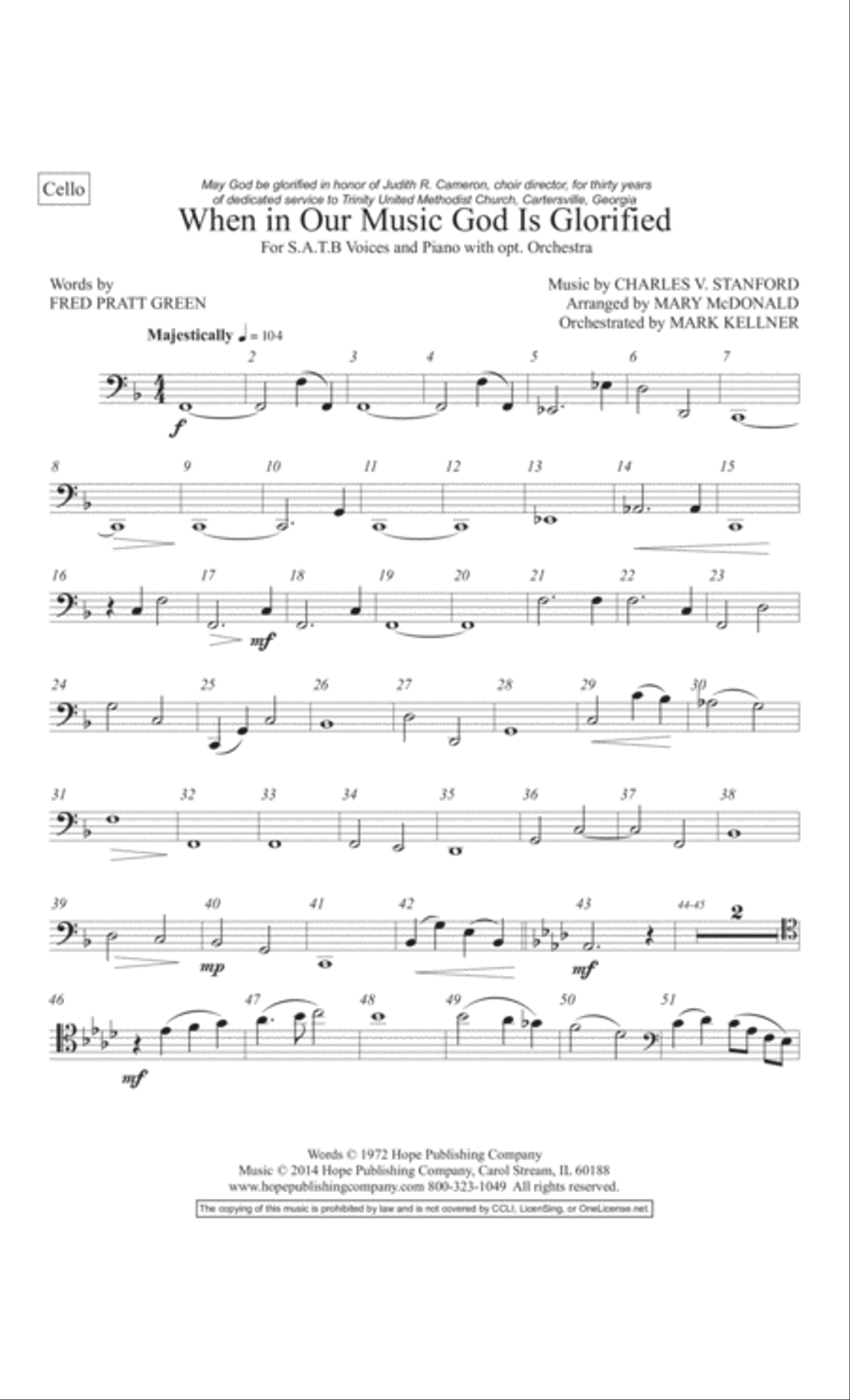 When in Our Music God Is Glorified 4-Part scores gallery preview page 48