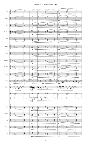 Symphony No. 7 ... Roman Holidays (2008) 1st movement, prelude