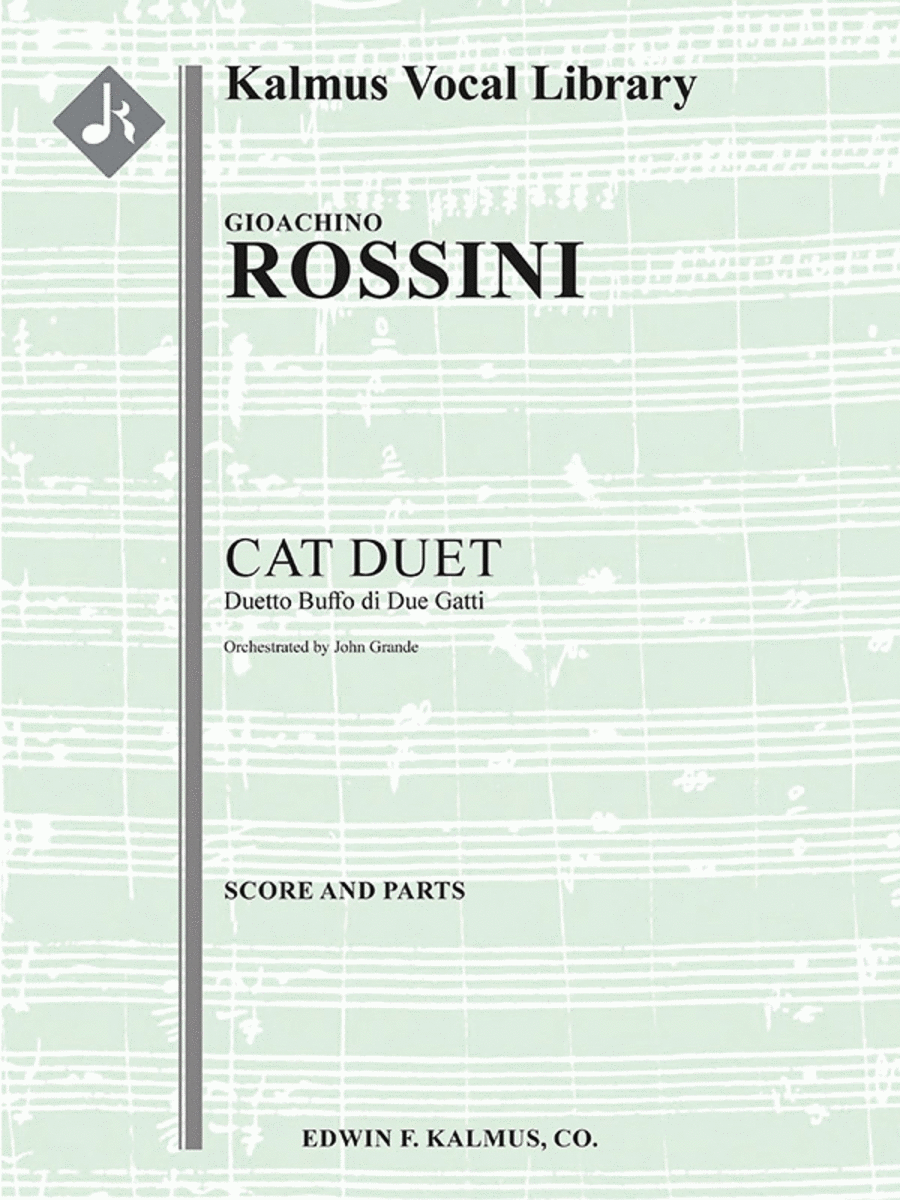 Book cover for Cat Duet (Duetto Buffo di Due Gatti)